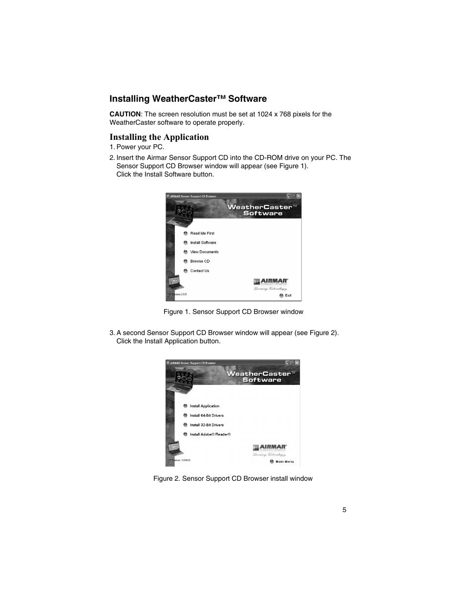 Airmar WeatherCaster™ Software User Manual | Page 5 / 69