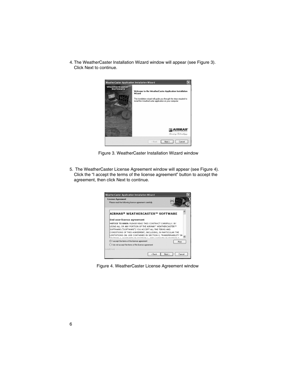 Airmar WeatherCaster™ Software User Manual | Page 6 / 69