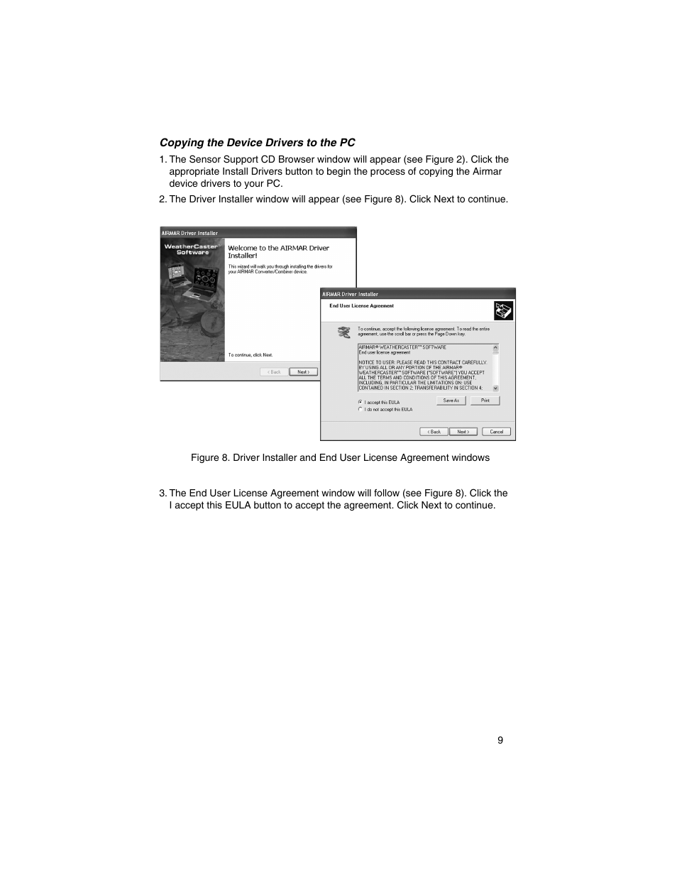 Airmar WeatherCaster™ Software User Manual | Page 9 / 69