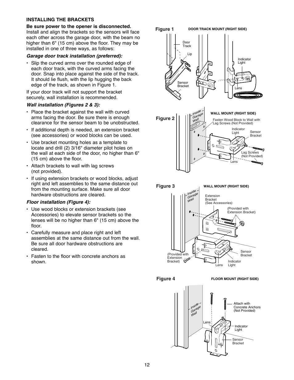 Install the protector system | Chamberlain 2220RGD 1/2 HP User Manual | Page 12 / 36