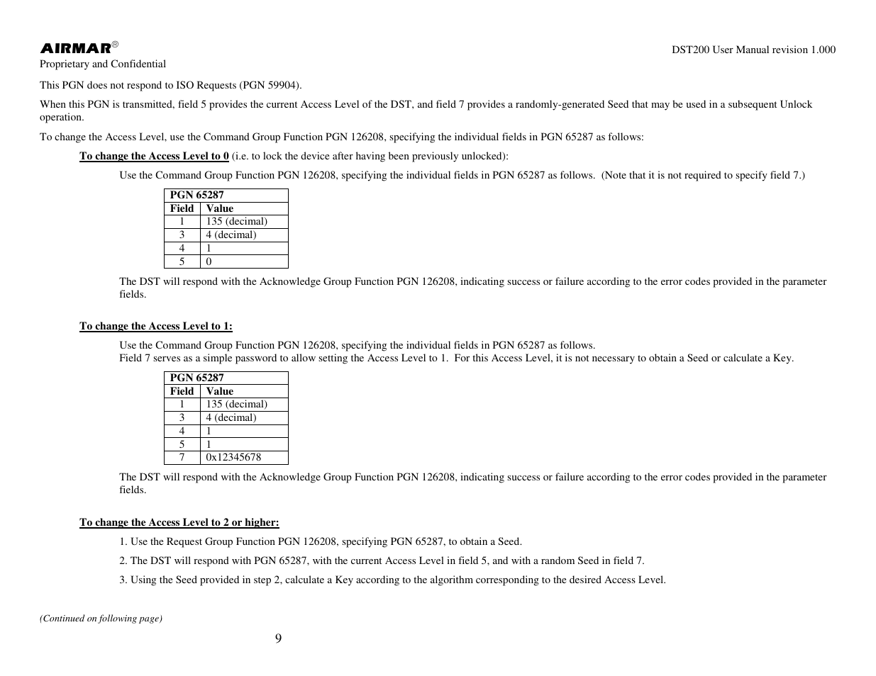 Airmar NMEA 2000® Depth, Датчики User Manual | Page 11 / 62