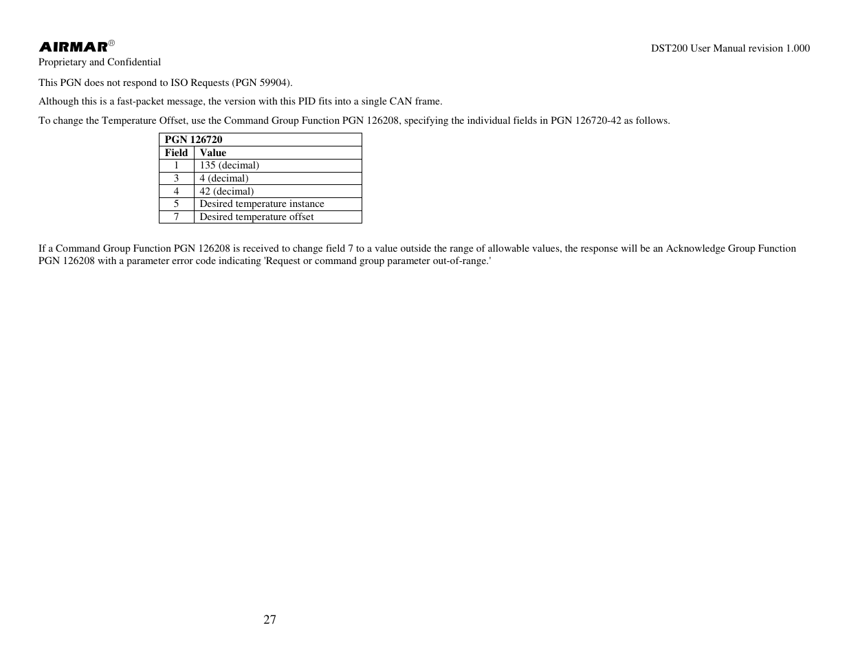 Airmar NMEA 2000® Depth, Датчики User Manual | Page 29 / 62