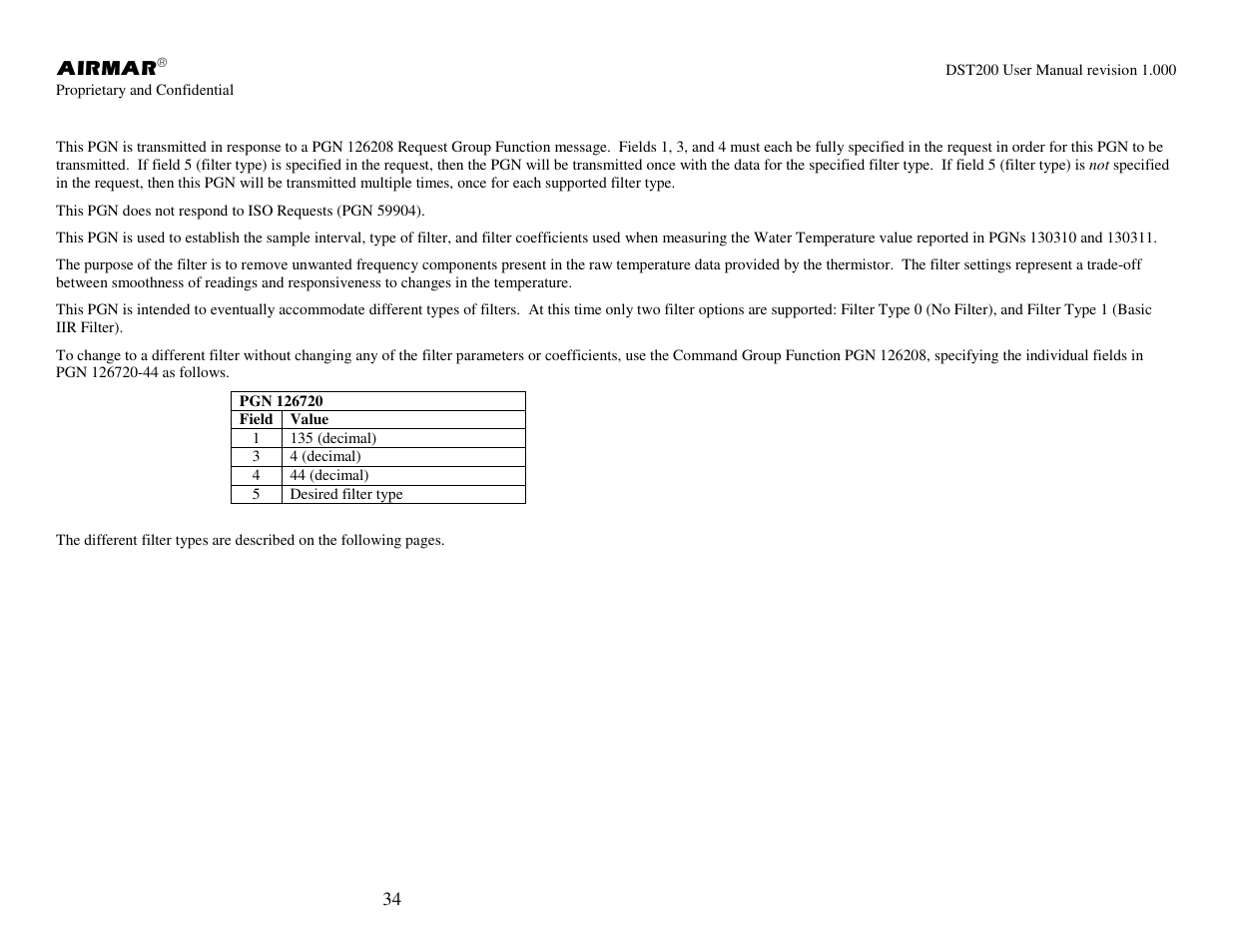 Airmar NMEA 2000® Depth, Датчики User Manual | Page 36 / 62