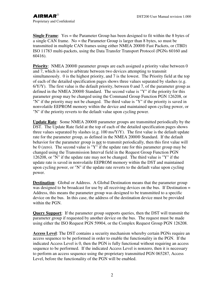 Airmar NMEA 2000® Depth, Датчики User Manual | Page 4 / 62