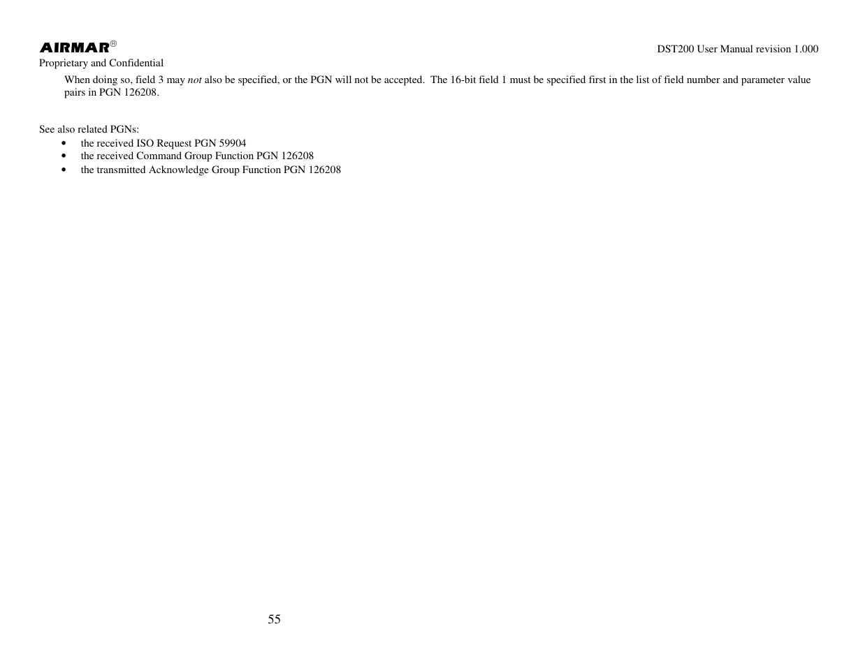 Airmar NMEA 2000® Depth, Датчики User Manual | Page 57 / 62