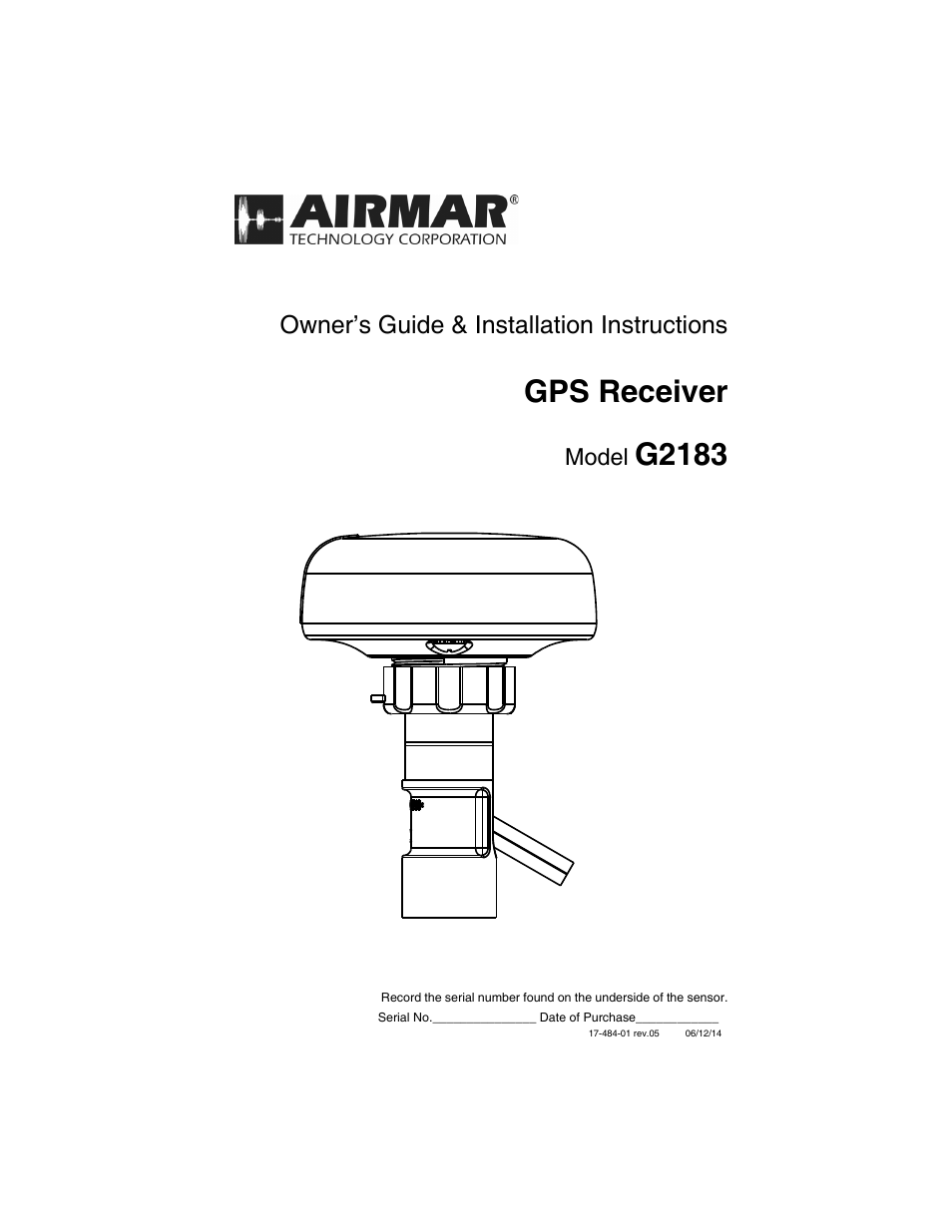 Airmar G2183 GPS User Manual | 16 pages