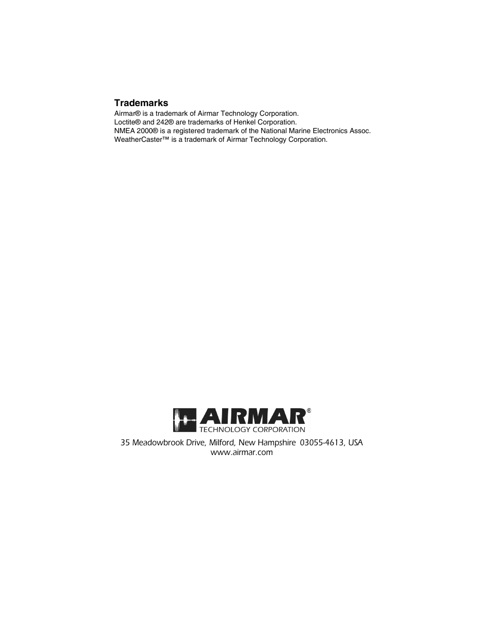Airmar GH2183, GPS & Heading Sensor User Manual | Page 16 / 16