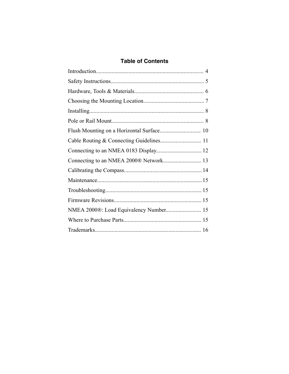 Airmar GH2183, GPS & Heading Sensor User Manual | Page 3 / 16