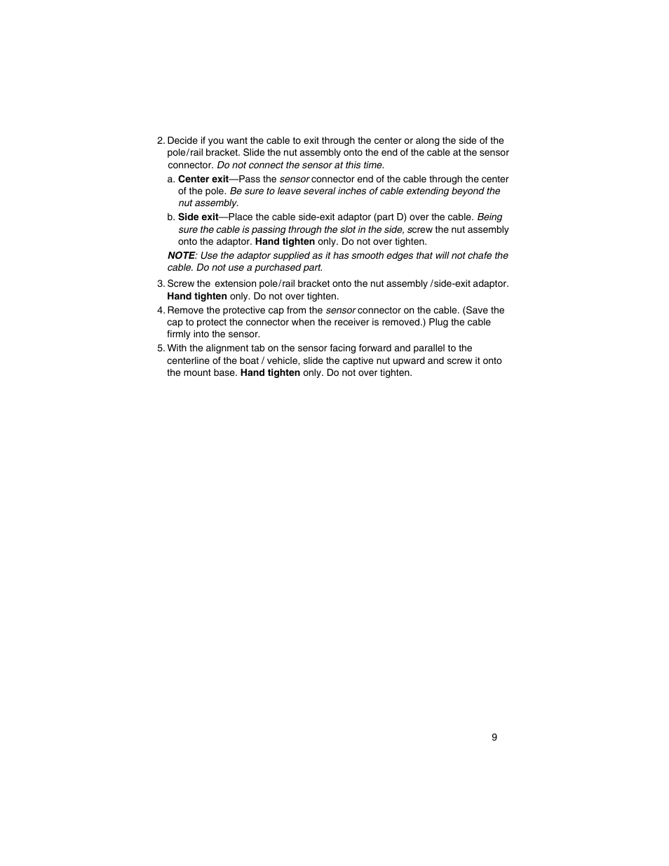 Airmar GH2183, GPS & Heading Sensor User Manual | Page 9 / 16