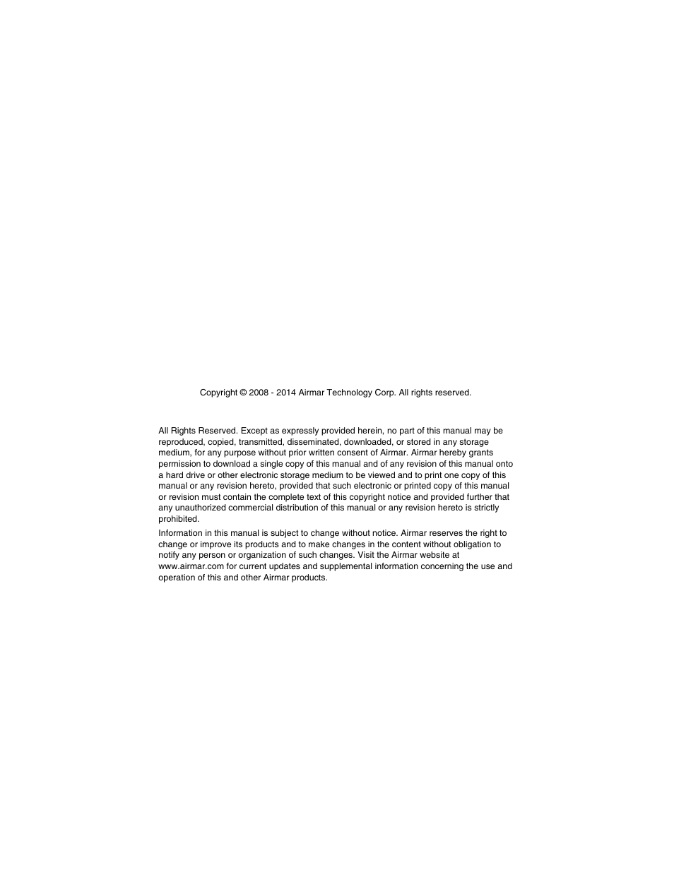 Airmar H2183—Heading Sensor User Manual | Page 2 / 16
