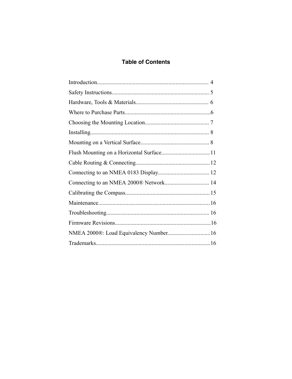 Airmar H2183—Heading Sensor User Manual | Page 3 / 16