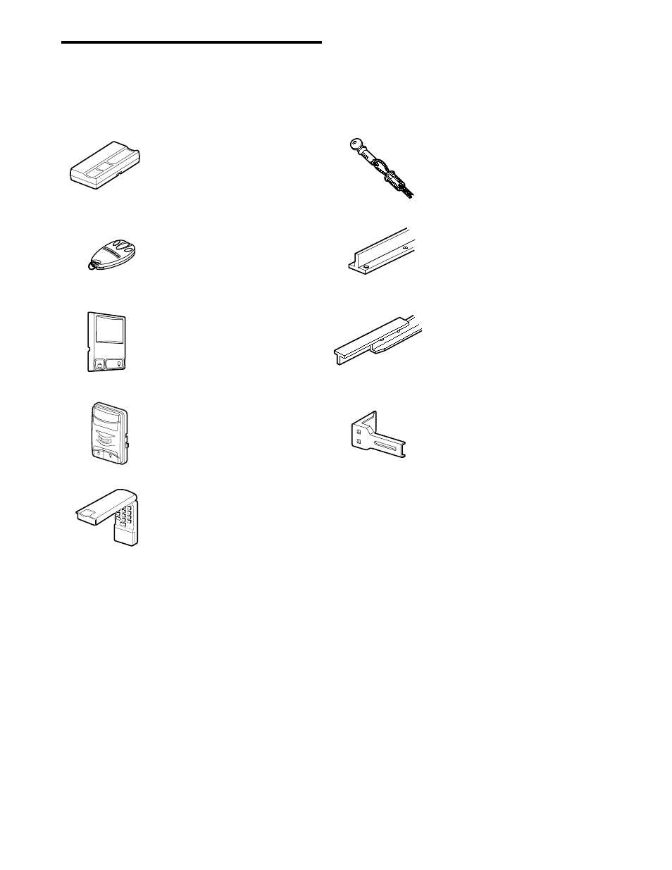 Accessories | Chamberlain 7220 1/2HP User Manual | Page 39 / 40