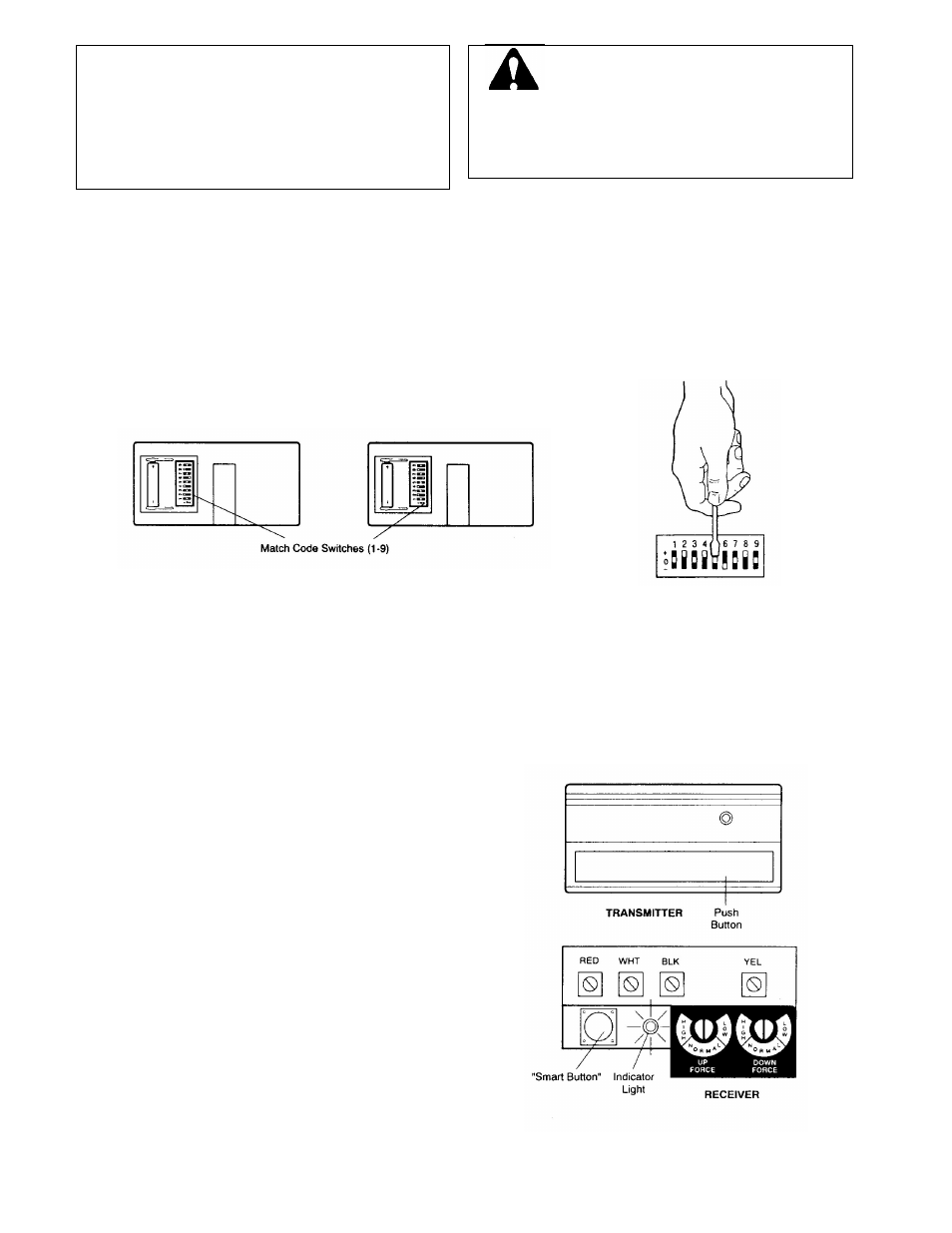 Radio controls, Match/change the code in remote control(s), Match/change the code in the receiver | Chamberlain 1145-1/3HP User Manual | Page 23 / 28