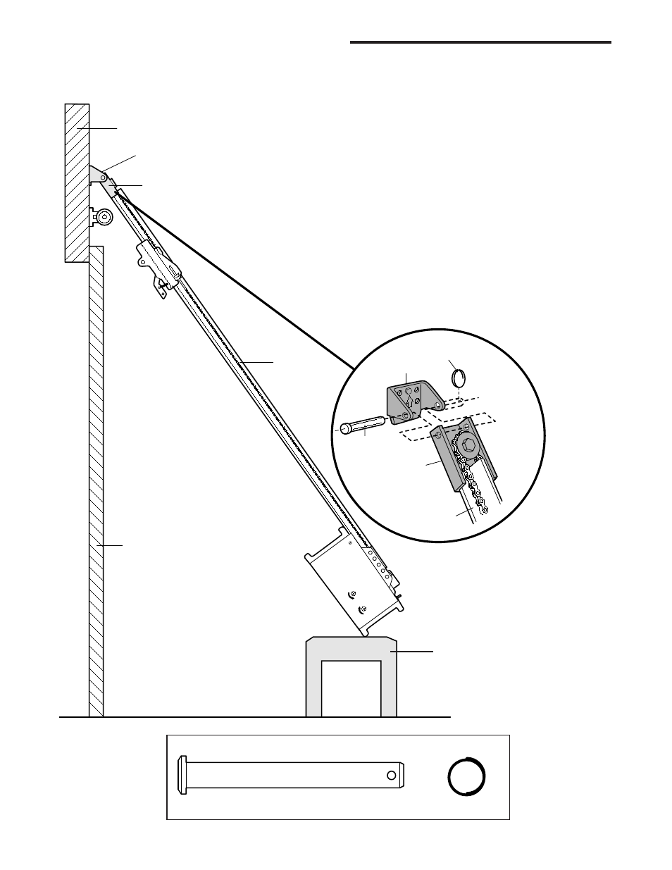 3)attach the t-rail to the headerbracket, Installation step 3, Attach the t-rail to the header bracket | Chamberlain 1265-267 1/2 HP User Manual | Page 11 / 36