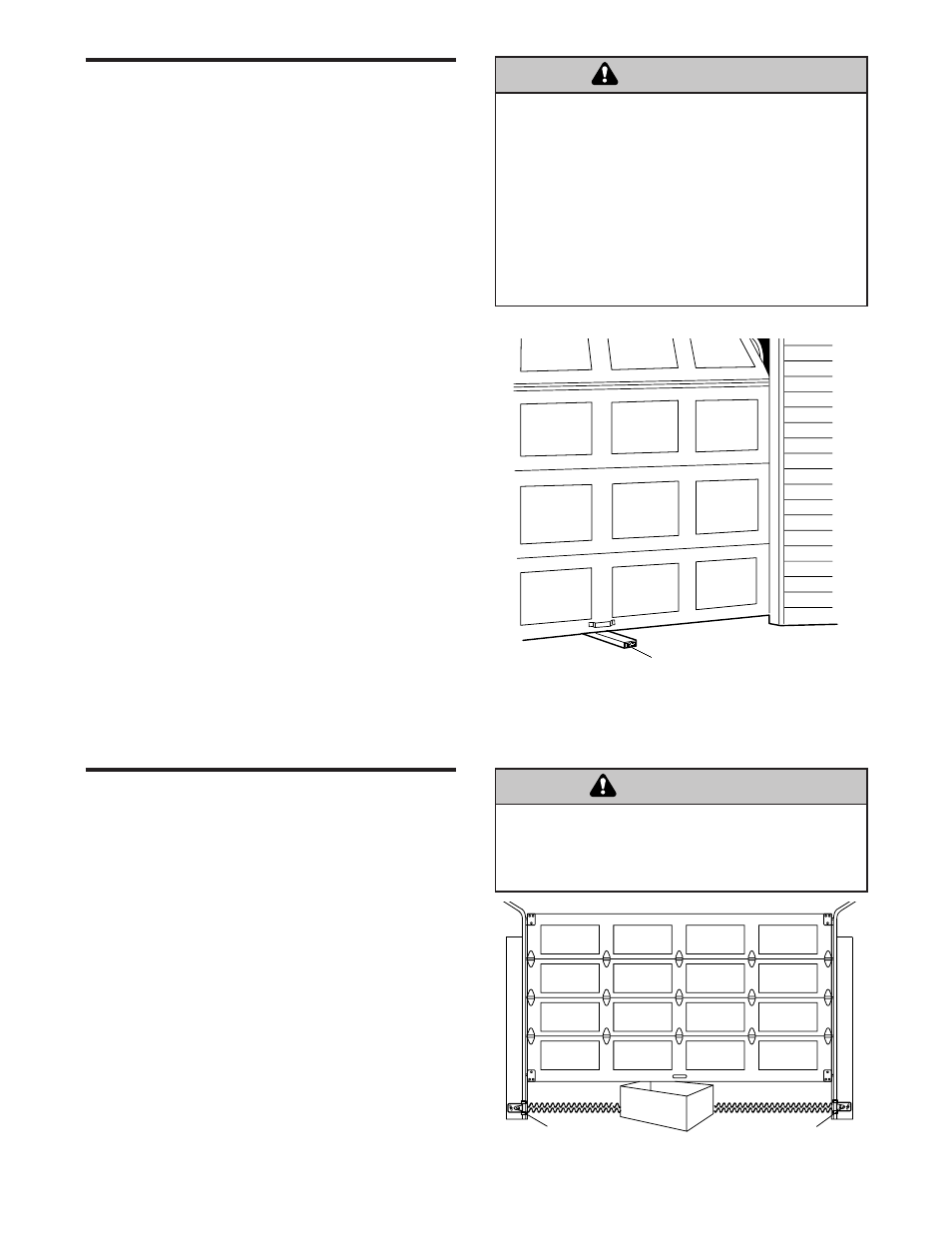 Test the protector system, Test the safety reverse system, Warning | Adjustment step 3, Adjustment step 4 | Chamberlain 1265-267 1/2 HP User Manual | Page 26 / 36