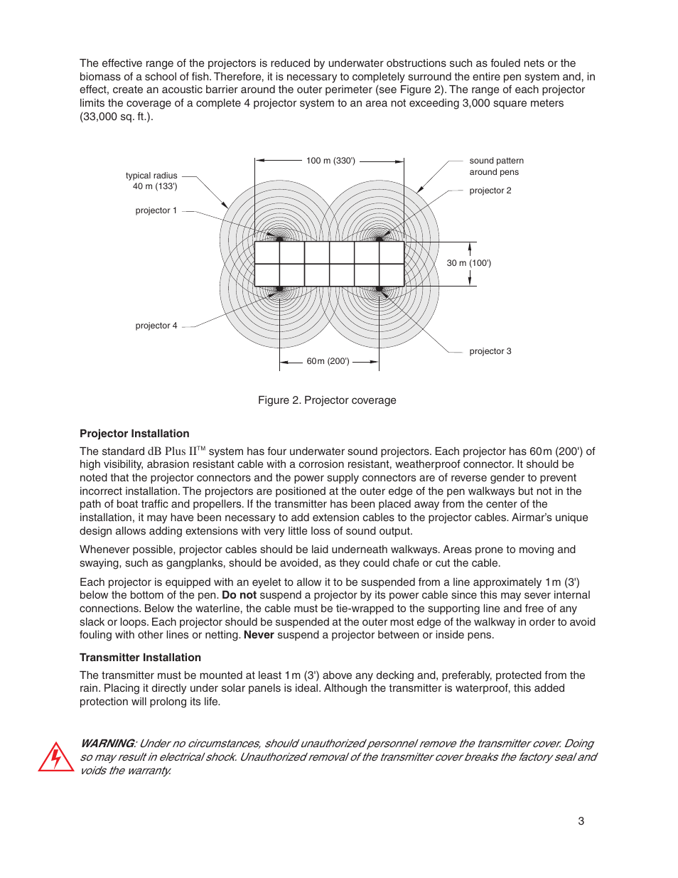 Airmar Acoustic Deterrent System—dB Plus II™ User Manual | Page 5 / 13