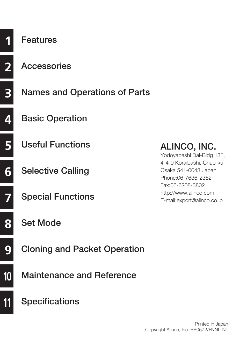 Alinco DJ-175 User Manual | Page 60 / 60