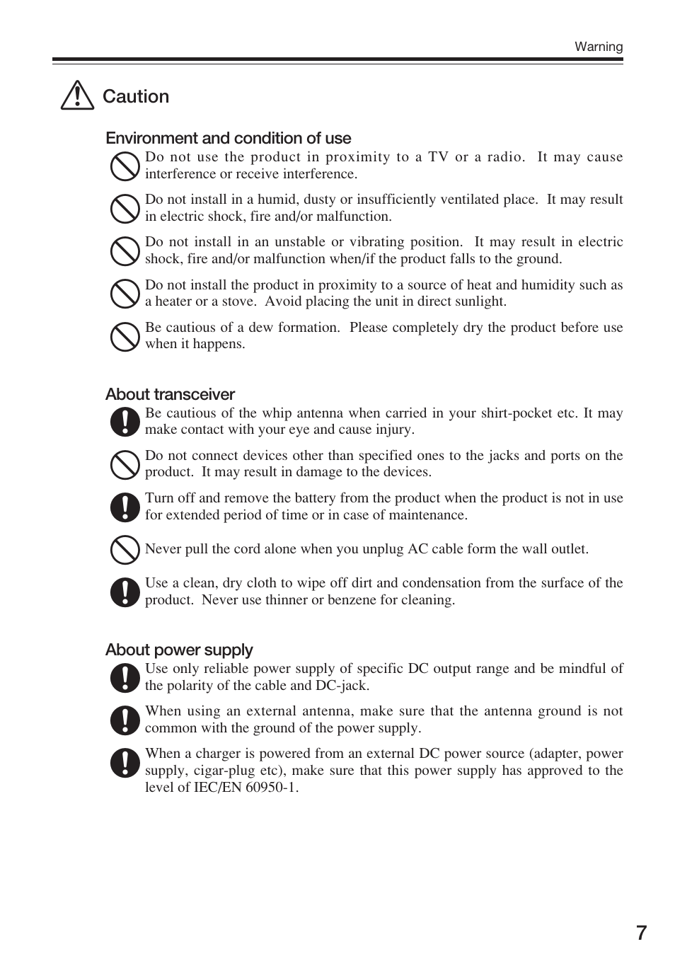 Alinco DJ-175 User Manual | Page 7 / 60