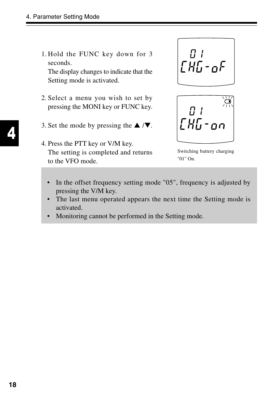 2 selecting the setting mode | Alinco DJ-S40 User Manual | Page 22 / 44