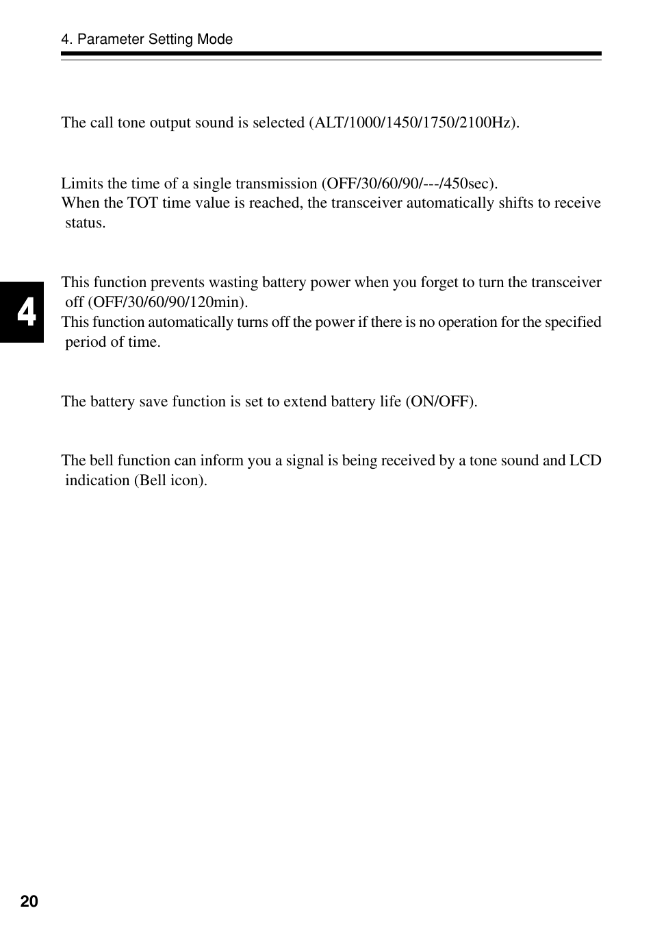 Alinco DJ-S40 User Manual | Page 24 / 44