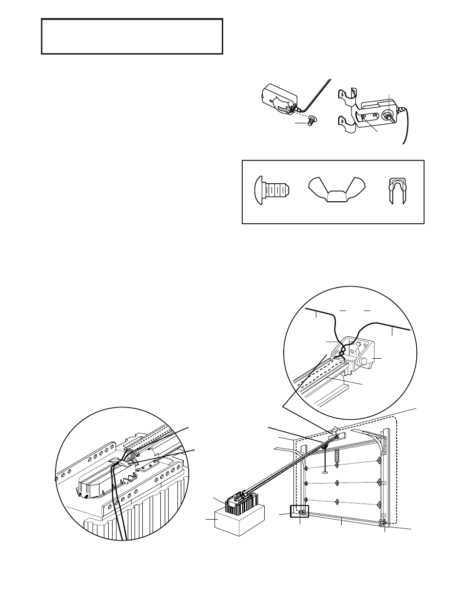 Installation step 4, Install the safety reversing sensor, Continued) | Figure 5 a b figure 4 | Chamberlain 2000SDR 1/2 HP User Manual | Page 14 / 36