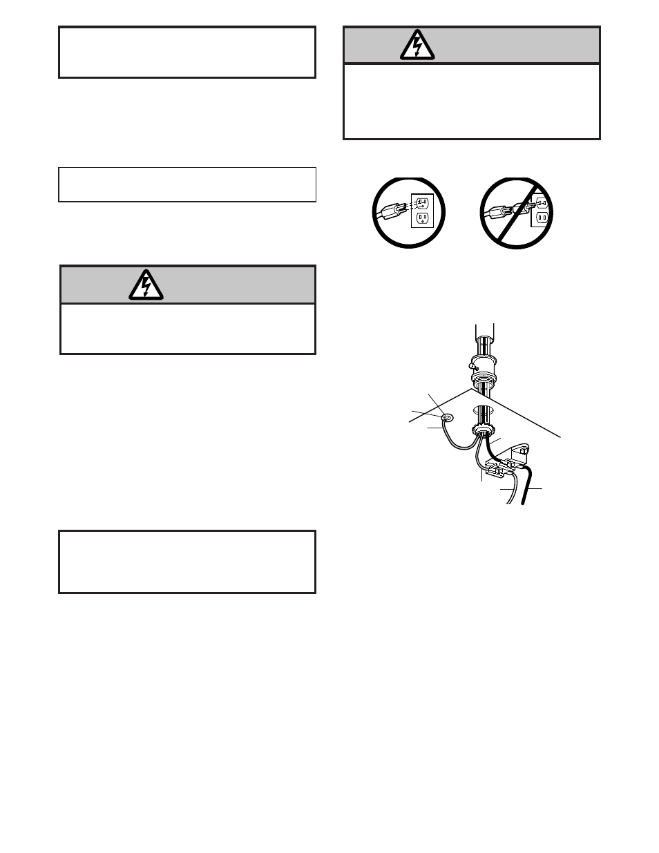 Electrical requirements, Warning, Installation step 8 | Installation step 9, Complete safety reversing sensor installation | Chamberlain 2000SDR 1/2 HP User Manual | Page 18 / 36