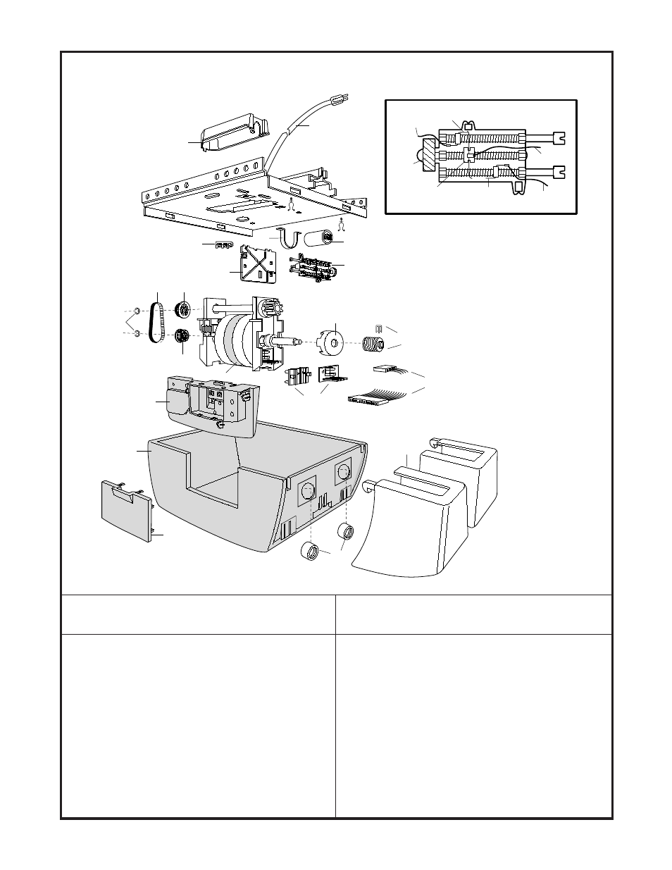 Power unit parts, Repair parts | Chamberlain 2000SDR 1/2 HP User Manual | Page 33 / 36