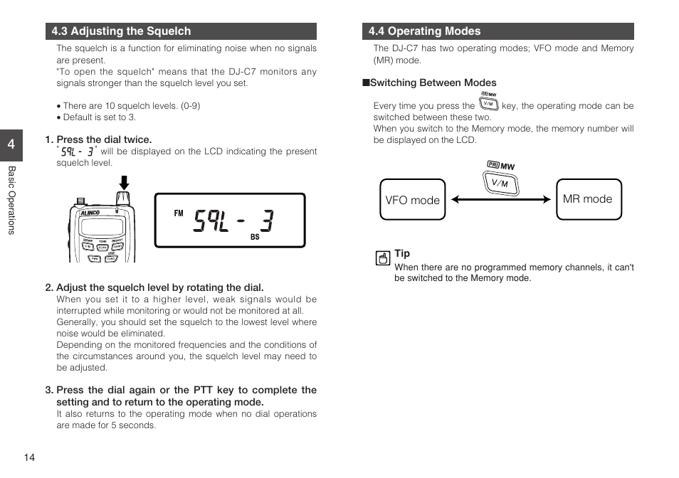 Alinco DJ-C7 User Manual | Page 14 / 34