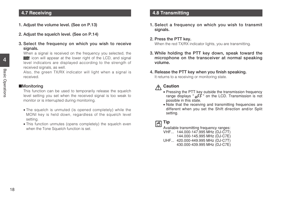 Alinco DJ-C7 User Manual | Page 18 / 34