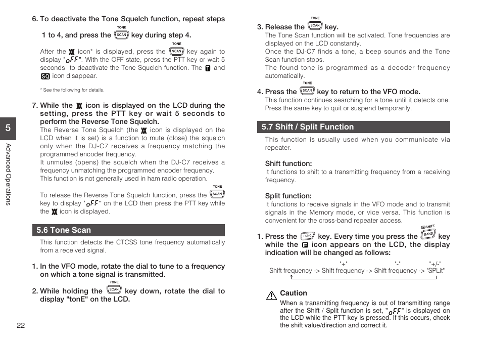 Alinco DJ-C7 User Manual | Page 22 / 34