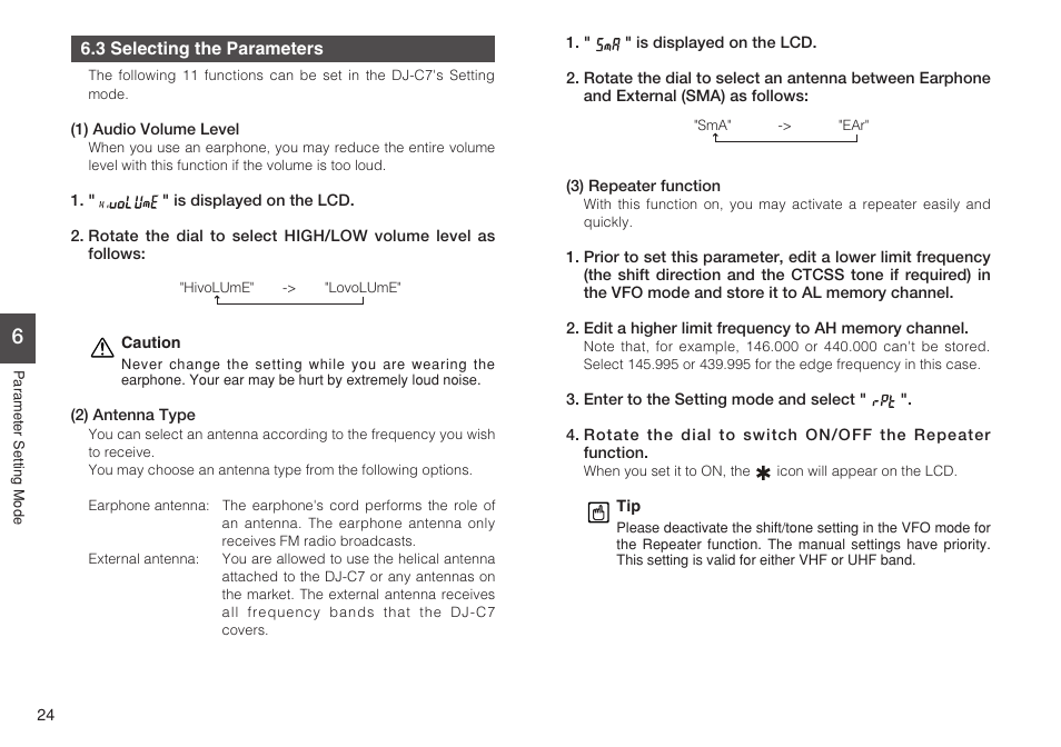 Alinco DJ-C7 User Manual | Page 24 / 34