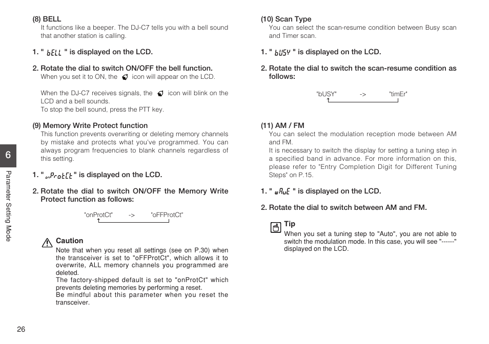 Alinco DJ-C7 User Manual | Page 26 / 34