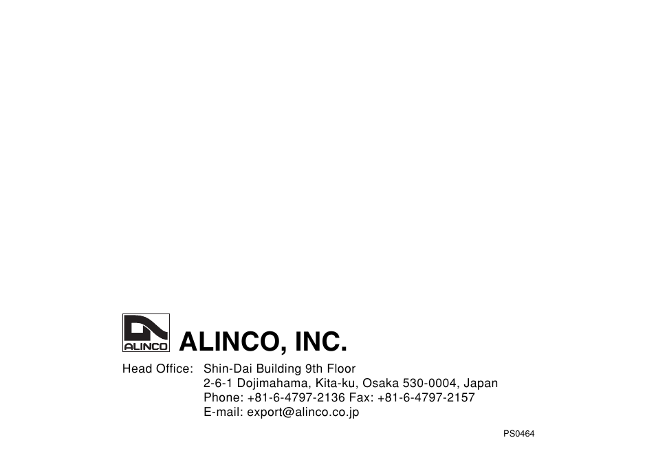 Alinco, inc | Alinco DJ-C7 User Manual | Page 34 / 34