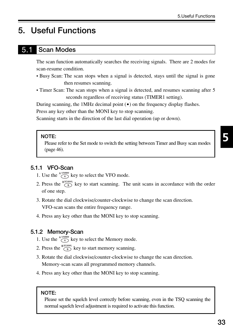 Useful functions | Alinco DJ-V57 User Manual | Page 33 / 72
