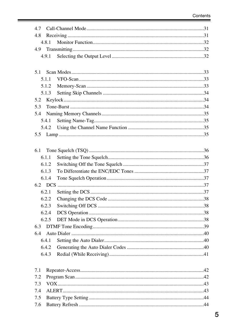 Alinco DJ-V57 User Manual | Page 5 / 72