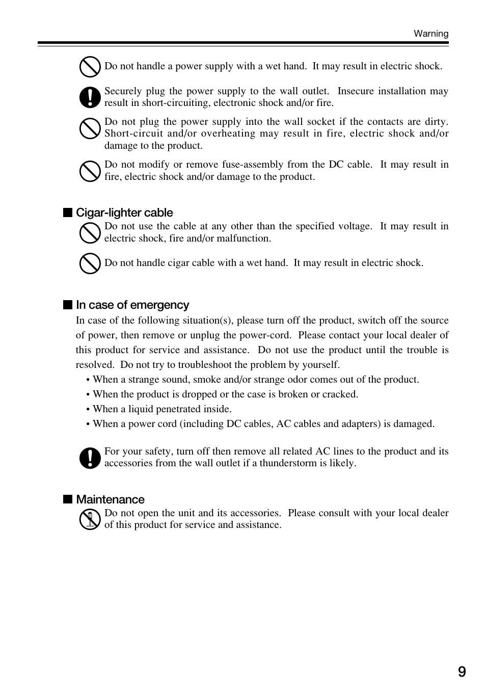 Alinco DJ-V57 User Manual | Page 9 / 72