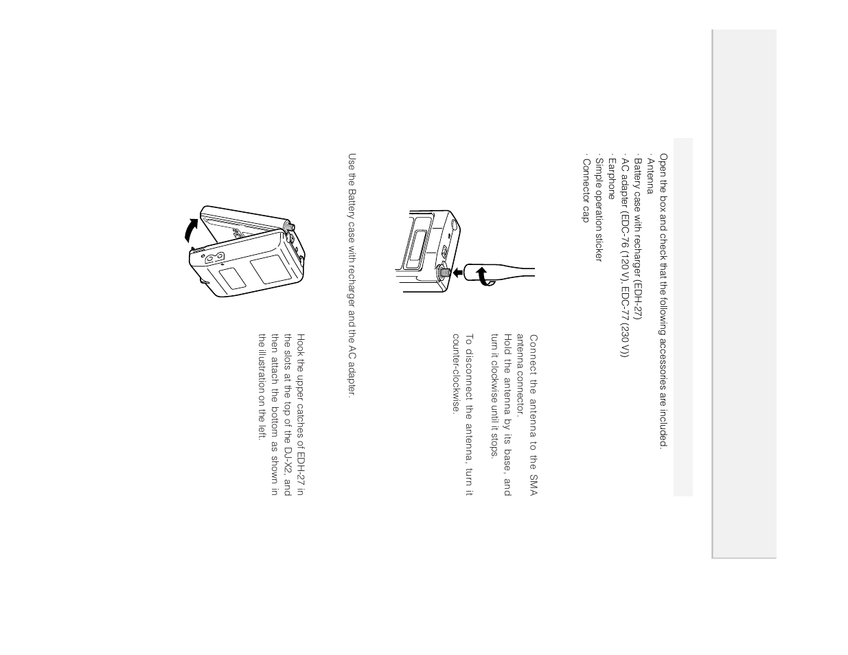 Accessories | Alinco DJ-X2 User Manual | Page 7 / 48