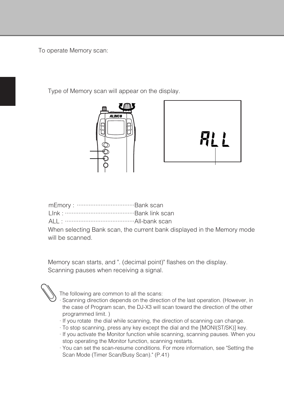 Alinco DJ-X3 User Manual | Page 28 / 52