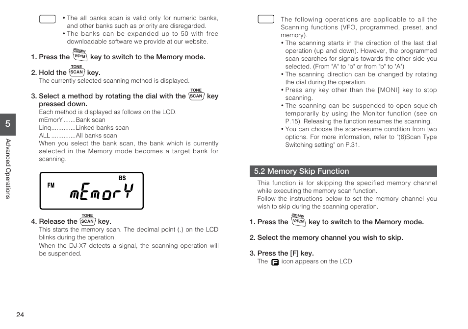 Alinco DJ-X7 User Manual | Page 24 / 42