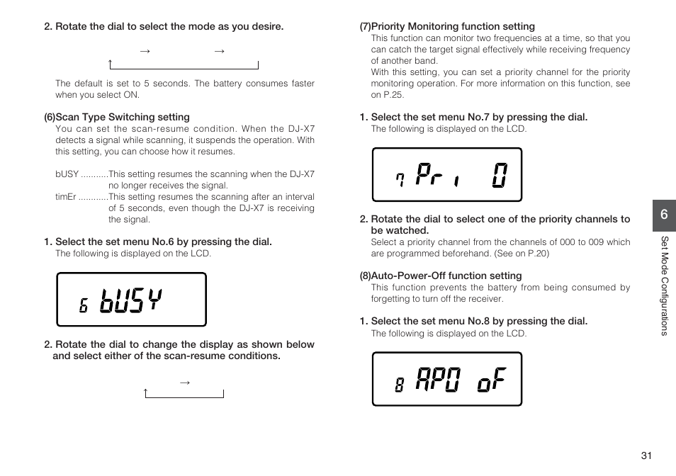 Alinco DJ-X7 User Manual | Page 31 / 42