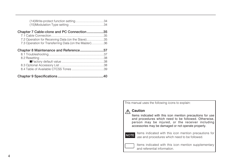Alinco DJ-X7 User Manual | Page 4 / 42