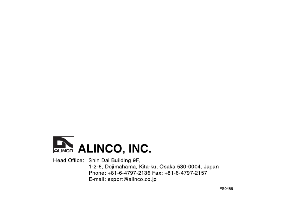 Alinco, inc | Alinco DJ-X7 User Manual | Page 42 / 42