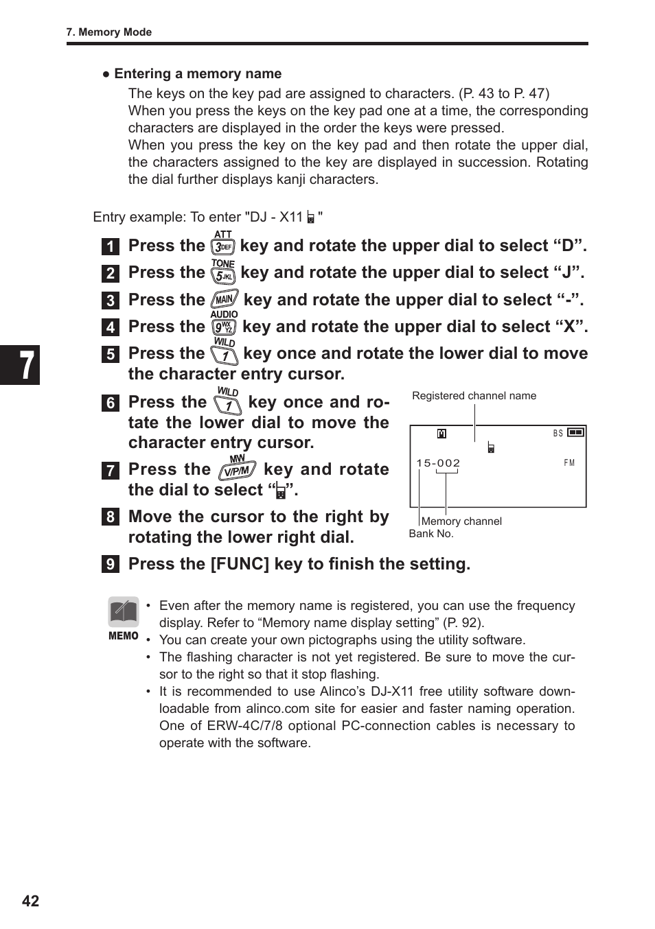 Alinco DJ-X11 User Manual | Page 42 / 113
