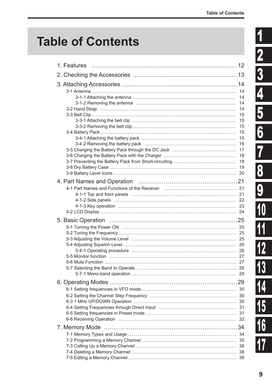 Alinco DJ-X11 User Manual | Page 9 / 113