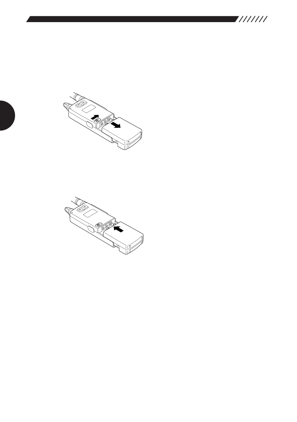 5 about the batteries, 1 attaching the battery pack | Alinco DJ-X2000 User Manual | Page 15 / 88