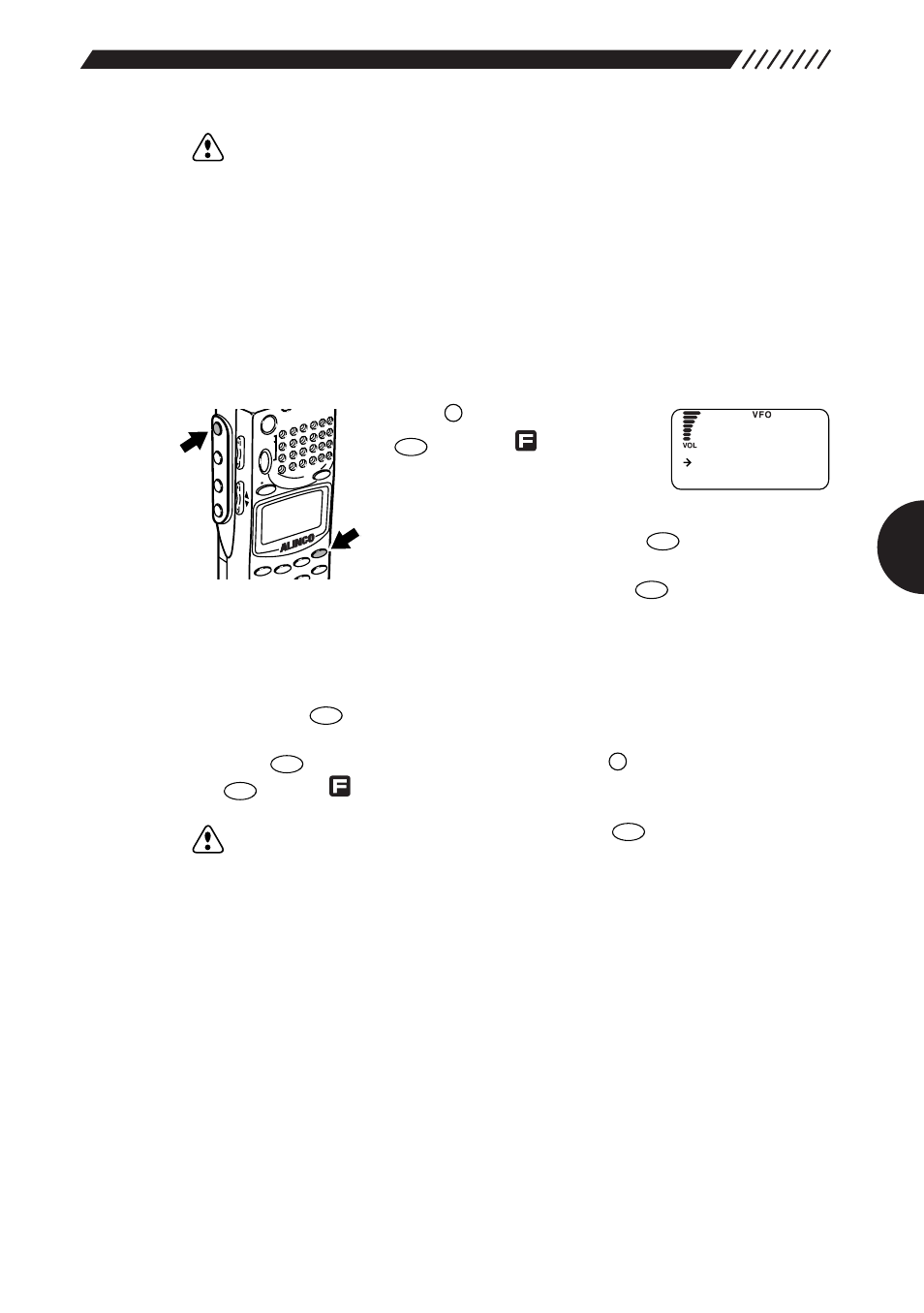 7 selecting a language mode, 8 field-strength meter | Alinco DJ-X2000 User Manual | Page 38 / 88