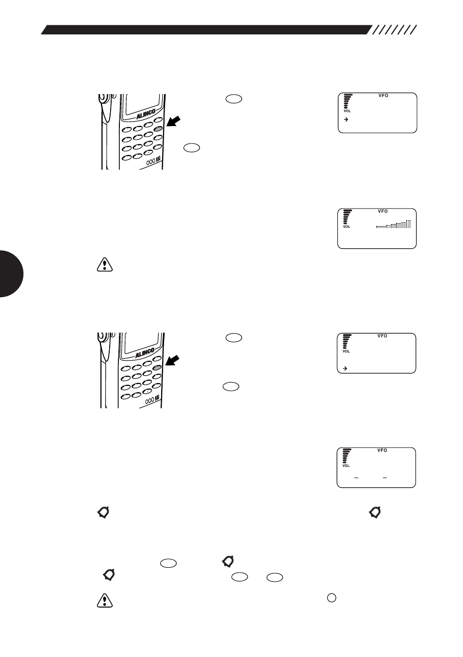 Meter display mode, Set level mode, Rf k | C h e c | Alinco DJ-X2000 User Manual | Page 39 / 88