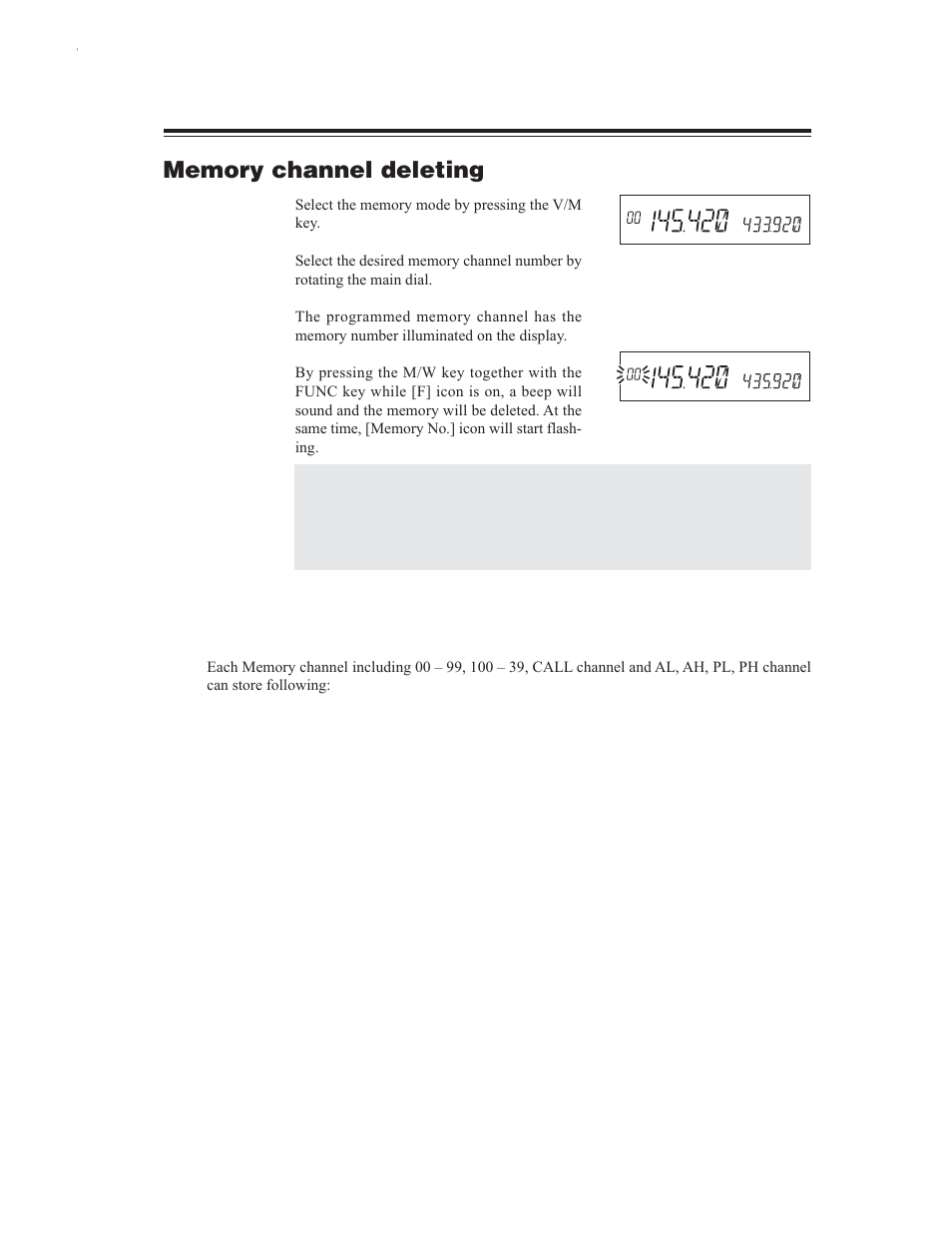 Channel name (alphanumeric) registration function | Alinco DR-635 User Manual | Page 23 / 66