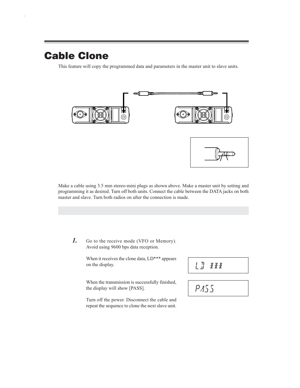 Cable clone | Alinco DR-635 User Manual | Page 50 / 66