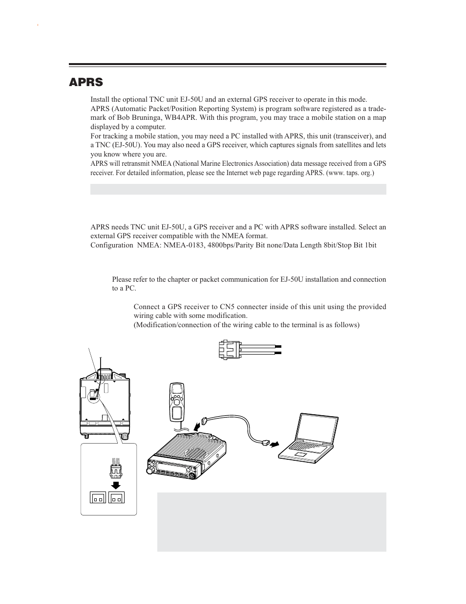 Aprs, Aprs settings | Alinco DR-635 User Manual | Page 54 / 66